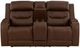 Signature Design by Ashley® Knightington Brown Power Reclining Loveseat with Audio Seating-4