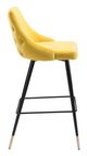 Zuo® Piccolo Yellow Bar Chair-2