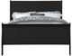 ACME Furniture Louis Philippe Black Eastern King Sleigh Bed-1