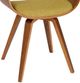 Armen Living Summer Green/Walnut Dining Arm Chair-3