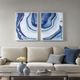 Olliix by Madison Park Blue Set of 2 Ethereal Printed Framed Canvas-1
