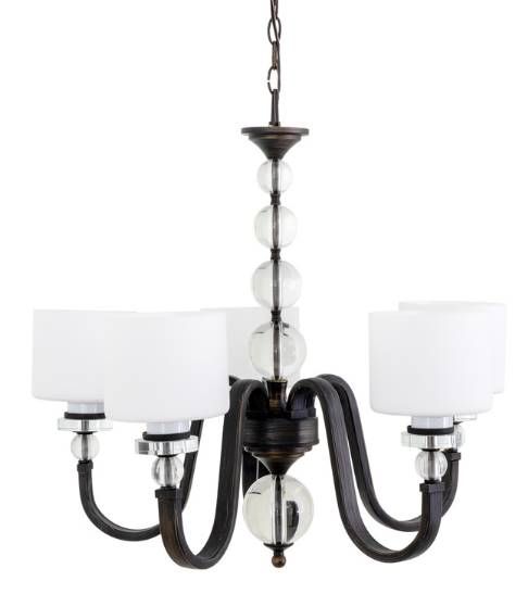 YHD Mitchell Peak Oil Rubbed Bronze 5-Light Chandelier-2