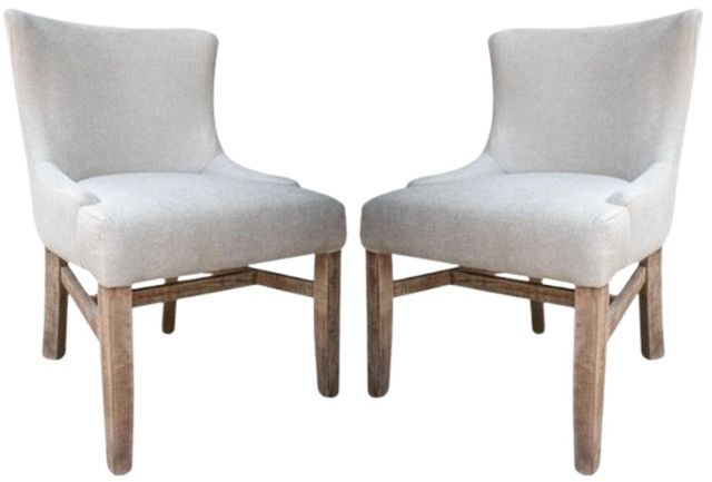 International Furniture Direct Aruba Beige/Sand Drift Side Chair-3