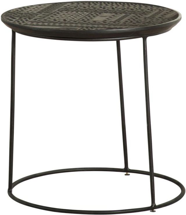 Coaster® Loannis 2-Piece Matte Black Nesting Tables-1