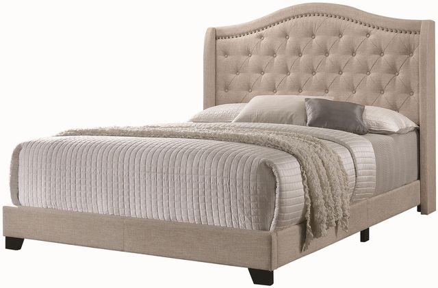 Coaster® Sonoma Grey Camel Back Full Bed-0