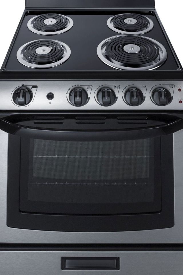 Summit® 24" Stainless Steel Freestanding Electric Range-3