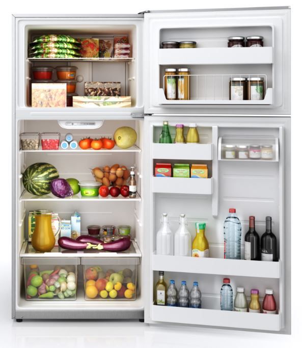 Midea® 30 in. 18.0 Cu. Ft. Stainless Steel Top Freezer Refrigerator-3