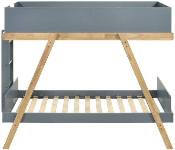 Coaster® Frankie Natural/Van Courtland Blue Twin Over Twin Bunk Bed-1
