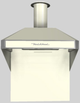 Vent-A-Hood® A Series 36" Biscuit Retro Style Wall Mounted Range Hood-0