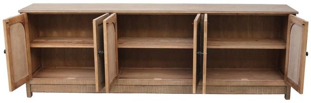 Nest Home Collections Blake Antique Natural/Rattan Six-Door Cabinet-3