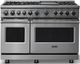 Viking® 7 Series 48" Stainless Steel Pro Style Dual Fuel Range-0