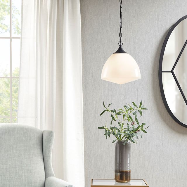 Olliix by Martha Stewart Lyon Black/White Pendant-3