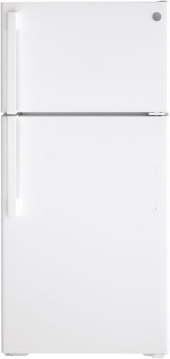 GE® 28 in. 15.6 Cu. Ft. White Top Freezer Refrigerator