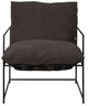 Armen Living Rogan Black/Brown Chair-3