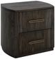 International Furniture Direct Balam Black Nightstand-0