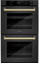 ZLINE Autograph Edition 30" Black Stainless Steel Double Electric Wall Oven -0