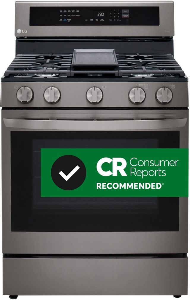 LG 30" PrintProof™ Black Stainless Steel Freestanding Gas Range-1
