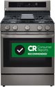 LG 30" PrintProof™ Black Stainless Steel Freestanding Gas Range-1