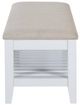 Coaster® Bexhill Beige/White Upholstered Rectangular Bench -2
