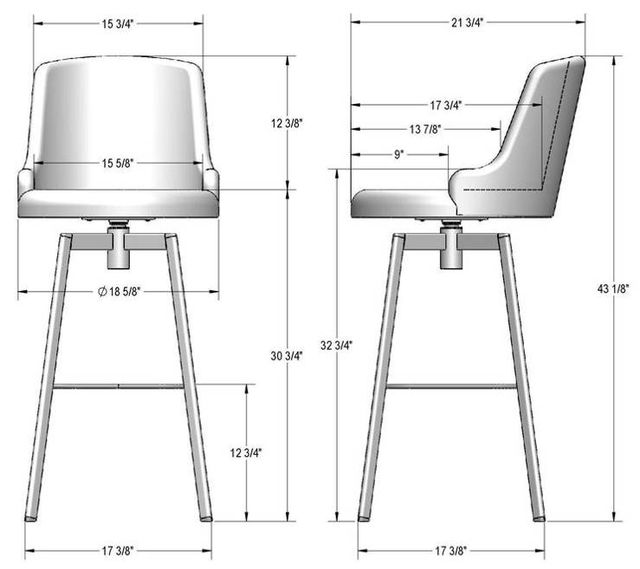 Amisco Customizable Diego Swivel Bar Stool-3