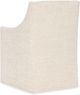 Hooker® Furniture Eleana Classic Linen Castered Dining Arm Chair-3
