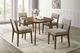 New Classic® Home Furnishings Miller 5-Piece Gray/Walnut Dining Table Set-1