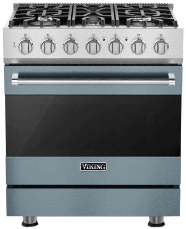 Viking® 3 Series 30'' November Sky Propane Gas Pro Style Dual Fuel Range-0