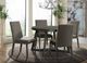 Elements International Cross 5-Piece Gray Round Dining Set-1