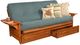 Kodiak Furniture Phoenix Barbados/Linen Aqua Full Storage Futon with Mattress-0