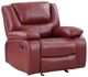 Coaster® Camila Red Manual Glider Recliner-0