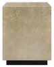 Caracole® Couture Taupe Silver Leaf Square End Table-1