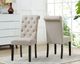 Brassex Inc. Tinga 2-Piece Beige/Black Side Chair Set-3