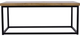 Jofran Inc. Ames Brown Coffee Table with Black Base-1