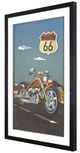 YHD Motorcycle in Route 66 Wall Art-1