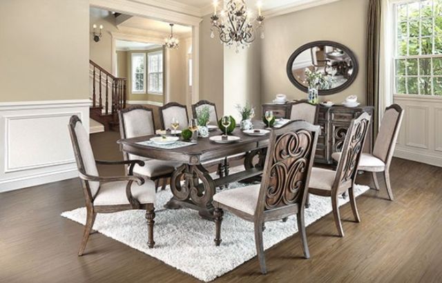 Furniture of America® Arcadia Rustic Natural Tone Dining Table-1