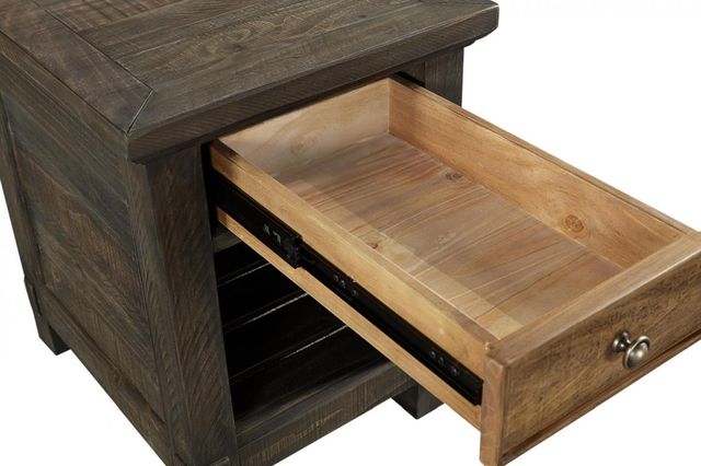 aspenhome® Suffolk Sandstone Chairside Table-1