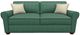 Best® Home Furnishings Customizable Shannon Queen Stationary Sofa Sleeper with Dark Walnut Legs-1