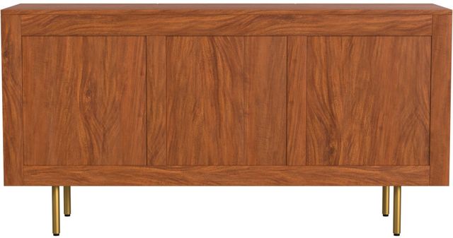 Powell® Khloe Brown/Gold Acacia Wood Console-2