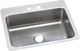 Elkay Lustertone® Classic Lustrous Satin 27" x 22" x 8" 2-Hole Single Bowl Dual Mount Sink-0