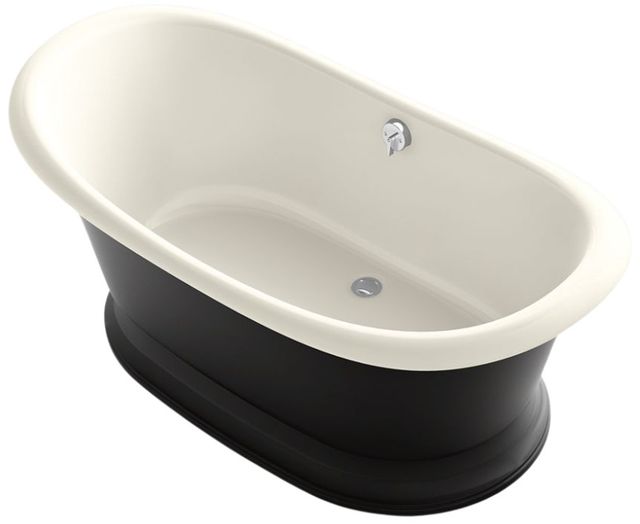KOHLER® Artifacts™ Biscuit 66.13" X 32.5" Freestanding Bath-1