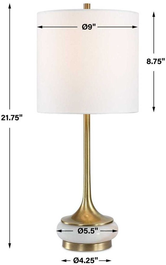 Uttermost® Molena Antique Brass Table Lamp-3