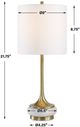 Uttermost® Molena Antique Brass Table Lamp-3