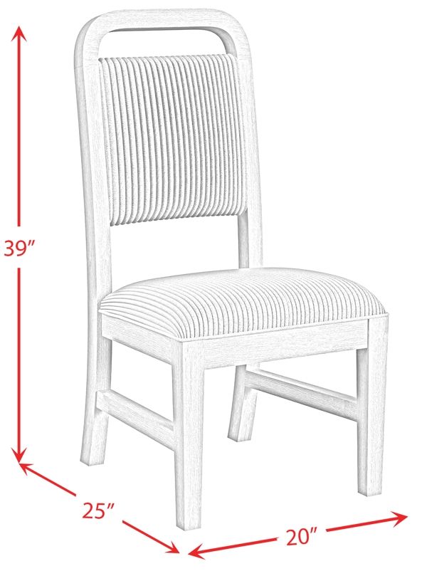 Elements International Ridgemont Black/Gray Dining Side Chair-2