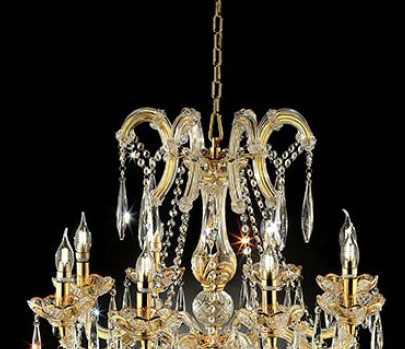 Furniture of America® Christiana Gold Ceiling Lamp-1