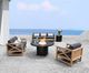 CabanaCoast® Customizable Kensington Wooden Outdoor Ottoman-2