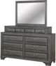 Furniture of America® Brandt Gray Five Piece Queen Storage Bedroom Set-3