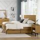 Intercon Newport Natural Oak King Panel Storage Bed-1