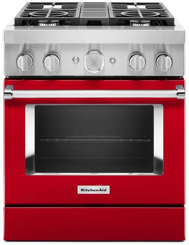 KitchenAid® 30" Passion Red Pro Style Dual Fuel Range