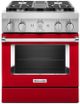 KitchenAid® 30" Passion Red Pro Style Dual Fuel Range-0