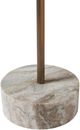 Renwil® Braiden Walnut Accent Table with Antique Brass Frame and Natural Base-3
